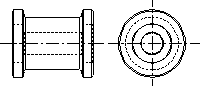 VWS-30 Delrin Docking Dryer Roller (Recessed For Bearing)